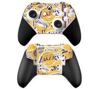 Head Case Designs Licenza Ufficiale NBA Collage di Sticker Los Angeles Lakers Vinile Sticker Gaming Pelle Adesivo Compatibile con Xbox Series X & S Elite Wireless Controller Series 2