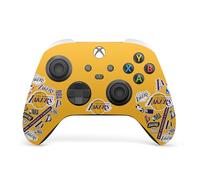 Head Case Designs Licenza Ufficiale NBA Collage di Sticker Los Angeles Lakers Vinile Sticker Gaming Pelle Adesivo Compatibile con Xbox Series X/S Controller