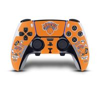 Head Case Designs Licenza Ufficiale NBA Collage di Sticker New York Knicks Vinile Sticker Gaming Pelle Adesivo Compatibile con Sony Playstation 5 PS5 DualSense Edge Controller