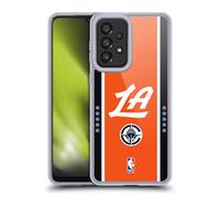 Head Case Designs Licenza Ufficiale NBA Design Arancione Los Angeles Clippers Logo Custodia in Gel [Protezione di Grado Militare] Compatibile con Galaxy A33 5G (2022)