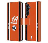 Head Case Designs Licenza Ufficiale NBA Design Arancione Los Angeles Clippers Logo Custodia Portafoglio in Pelle Compatibile con Samsung Galaxy A55 5G