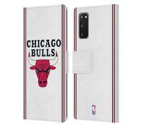 Head Case Designs Licenza Ufficiale NBA Design Bianco Chicago Bulls Logo Custodia Portafoglio in Pelle Compatibile con Samsung Galaxy S20 / S20 5G
