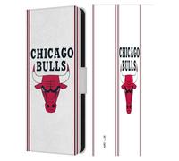 Head Case Designs Licenza Ufficiale NBA Design Bianco Chicago Bulls Logo Custodia Portafoglio in Pelle Compatibile con Samsung Galaxy S23 Fe 5G