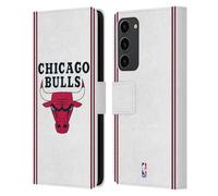 Head Case Designs Licenza Ufficiale NBA Design Bianco Chicago Bulls Logo Custodia Portafoglio in Pelle Compatibile con Samsung Galaxy S23+ 5G