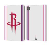 Head Case Designs Licenza Ufficiale NBA Design Bianco Houston Rockets Logo Custodia Portafoglio in Pelle Compatibile con Apple iPad PRO 13 M4/M5 2024/2025