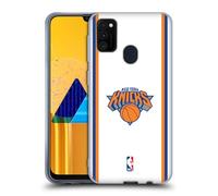 Head Case Designs Licenza Ufficiale NBA Design Bianco New York Knicks Logo Custodia in Gel [Protezione di Grado Militare] Compatibile con Galaxy M30s (2019)/M21 (2020)