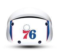 Head Case Designs Licenza Ufficiale NBA Design Bianco Philadelphia 76ers Logo Vinile Sticker Pelle Adesivo Compatibile con Sony PS5 Playstation PS VR2