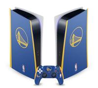 Head Case Designs Licenza Ufficiale NBA Design Blu Golden State Warriors Logo Vinile Frontalino Sticker Gaming Pelle Adesivo Compatibile con Sony PS5 Digital & DualSense