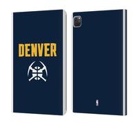 Head Case Designs Licenza Ufficiale NBA Design Blu Mezzanotte Denver Nuggets Logo Custodia Portafoglio in Pelle Compatibile con Apple iPad PRO 11 2020/2021 / 2022