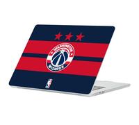 Head Case Designs Licenza Ufficiale NBA Design Blu Navy Logo Washington Wizards Custodia Laptop Trasparente Armatura Rigida Cristallo compatibile con MacBook Air 13.6" A2681/A3113/A3240 2022/2024/2025