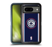 Head Case Designs Licenza Ufficiale NBA Design Blu Navy Los Angeles Clippers Logo Custodia Antiurto Ultra Blindata Compatibile con Google Pixel 8