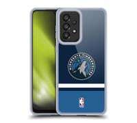 Head Case Designs Licenza Ufficiale NBA Design Blu Navy Minnesota Timberwolves Logo Custodia in Gel [Protezione di Grado Militare] Compatibile con Galaxy A33 5G (2022)