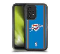 Head Case Designs Licenza Ufficiale NBA Design Blu Oklahoma City Thunder Logo Custodia Antiurto Ultra Blindata Compatibile con Galaxy A33 5G (2022)