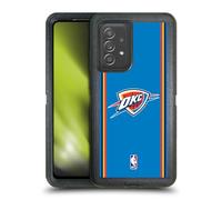 Head Case Designs Licenza Ufficiale NBA Design Blu Oklahoma City Thunder Logo Custodia Antiurto Ultra Blindata Compatibile con Galaxy A52 / A52s / 5G (2021)