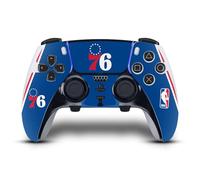 Head Case Designs Licenza Ufficiale NBA Design Blu Philadelphia 76ers Logo Vinile Sticker Gaming Pelle Adesivo Compatibile con Sony Playstation 5 PS5 DualSense Edge Controller