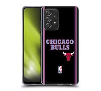 Head Case Designs Licenza Ufficiale NBA Design Città Nero Chicago Bulls Logo Custodia in Gel [Protezione di Grado Militare] Compatibile con Galaxy A52 / A52s / 5G (2021)