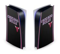 Head Case Designs Licenza Ufficiale NBA Design Città Nero Chicago Bulls Logo Vinile Frontalino Sticker Gaming Pelle Adesivo Compatibile con Sony Playstation 5 PS5 Digital Edition Console