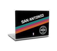 Head Case Designs Licenza Ufficiale NBA Design Fiesta Nero San Antonio Spurs Logo Vinile Sticker Pelle Adesivo Compatibile con Microsoft Surface Book 2