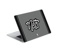 Head Case Designs Licenza Ufficiale NBA Design Grigio Brooklyn Nets Logo Vinile Sticker Pelle Adesivo Compatibile con MacBook PRO 16" A2485