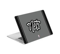 Head Case Designs Licenza Ufficiale NBA Design Grigio Brooklyn Nets Logo Vinile Sticker Pelle Adesivo Compatibile con MacBook PRO 15.4" A1707/A1990