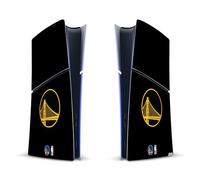 Head Case Designs Licenza Ufficiale NBA Design Nero Golden State Warriors Logo Vinile Sticker Gaming Pelle Adesivo Compatibile con Sony Playstation 5 PS5 Slim Digital Edition Console