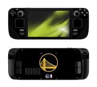 Head Case Designs Licenza Ufficiale NBA Design Nero Golden State Warriors Logo Vinile Sticker Pelle Adesivo Compatibile con Valve Steam Deck