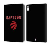 Head Case Designs Licenza Ufficiale NBA Design Nero Logo Toronto Raptors Custodia Portafoglio in Pelle Compatibile con Apple iPad 10.9 2022/2025