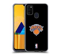 Head Case Designs Licenza Ufficiale NBA Design Nero New York Knicks Logo Custodia in Gel [Protezione di Grado Militare] Compatibile con Galaxy M30s (2019)/M21 (2020)