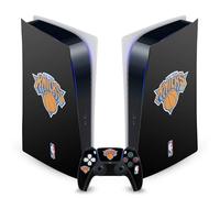Head Case Designs Licenza Ufficiale NBA Design Nero New York Knicks Logo Vinile Frontalino Sticker Gaming Pelle Adesivo Compatibile con Sony Playstation 5 PS5 Digital Console And DualSense Controller