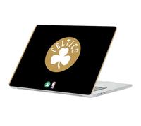 Head Case Designs Licenza Ufficiale NBA Design Nero Oro Boston Celtics Logo Custodia Laptop Trasparente Armatura Rigida Cristallo Compatibile con MacBook Air 13.6" A2681/A3113/A3240 2022/2024/2025