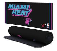 Head Case Designs Licenza Ufficiale NBA Design Notti Vice Nero Miami Heat Logo 37.4 x 15.75 x 0.16 Inches (900 x 400 mm) - XL Tappetino per Mouse E Scrivania da Ufficio per Giochi Tastiera PC