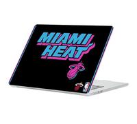 Head Case Designs Licenza Ufficiale NBA Design Notti Vice Nero Miami Heat Logo Custodia Laptop Trasparente Armatura Rigida Cristallo Compatibile con MacBook Air 13.6" A2681/A3113/A3240 2022/2024/2025
