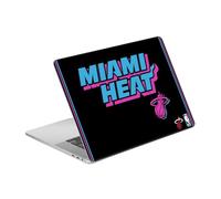 Head Case Designs Licenza Ufficiale NBA Design Notti Vice Nero Miami Heat Logo Vinile Sticker Pelle Adesivo Compatibile con MacBook PRO 16" A2141