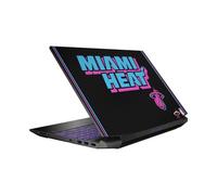 Head Case Designs Licenza Ufficiale NBA Design Notti Vice Nero Miami Heat Logo Vinile Sticker Pelle Adesivo Compatibile con HP Pavilion 15.6" 15-dk0047TX