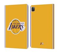 Head Case Designs Licenza Ufficiale NBA Design Oro Los Angeles Lakers Logo Custodia Portafoglio in Pelle Compatibile con Apple iPad PRO 11 2020/2021 / 2022