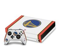 Head Case Designs Licenza Ufficiale NBA Design Retro Golden State Warriors Logo Vinile Sticker Gaming Pelle Adesivo Compatibile con Xbox One X Console And Controller Bundle