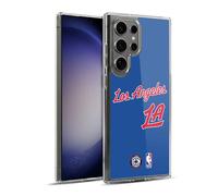 Head Case Designs Licenza Ufficiale NBA Design Retro Los Angeles Clippers Logo Custodia in Gel [Protezione di Grado Militare] Compatibile Con Samsung Galaxy S23 Ultra 5G E Compatibile Con MagSafe