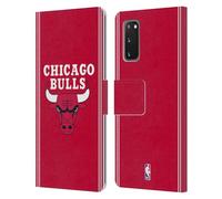 Head Case Designs Licenza Ufficiale NBA Design Rosso Chicago Bulls Logo Custodia Portafoglio in Pelle Compatibile con Samsung Galaxy S20 / S20 5G