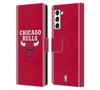 Head Case Designs Licenza Ufficiale NBA Design Rosso Chicago Bulls Logo Custodia Portafoglio in Pelle Compatibile con Samsung Galaxy S21+ 5G