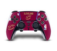 Head Case Designs Licenza Ufficiale NBA Design Rosso Cleveland Cavaliers Logo Vinile Sticker Gaming Pelle Adesivo Compatibile con Sony Playstation 5 PS5 DualSense Edge Controller