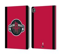 Head Case Designs Licenza Ufficiale NBA Design Rosso Houston Rockets Logo Custodia Portafoglio in Pelle Compatibile con Apple iPad PRO 13 M4/M5 2024/2025