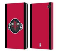 Head Case Designs Licenza Ufficiale NBA Design Rosso Houston Rockets Logo Custodia Portafoglio in Pelle Compatibile con Amazon Fire 7 2022