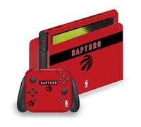Head Case Designs Licenza Ufficiale NBA Design Rosso Logo Toronto Raptors Vinile Sticker Gaming Pelle Adesivo Compatibile con Nintendo Switch OLED Bundle