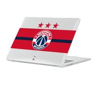 Head Case Designs Licenza Ufficiale NBA Design Stelle Blu Navy Logo Washington Wizards Custodia Laptop Trasparente con Glitter Compatibile con MacBook Air 13.6" A2681/A3113/A3240 2022/2024/2025