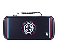 Head Case Designs Licenza Ufficiale NBA Design Testo Blu Navy Los Angeles Clippers Logo Custodia Rigida Da Viaggio Compatibile con Legion Go
