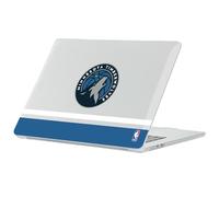 Head Case Designs Licenza Ufficiale NBA Design Testo Blu Navy Minnesota Timberwolves Logo Custodia Laptop Trasparente Armatura Compatibile con MacBook Air 13.6" A2681/A3113/A3240 2022/2024/2025