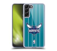 Head Case Designs Licenza Ufficiale NBA Design Turchese Charlotte Hornets Logo Custodia in Gel [Protezione di Grado Militare] Compatibile con Samsung Galaxy S22+ 5G E Compatibile con MagSafe