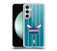 Head Case Designs Licenza Ufficiale NBA Design Turchese Charlotte Hornets Logo Custodia in Gel [Protezione di Grado Militare] Compatibile con Samsung Galaxy S23 Fe 5G E Compatibile con MagSafe