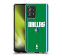 Head Case Designs Licenza Ufficiale NBA Design Verde Dallas Mavericks Logo Custodia in Gel [Protezione di Grado Militare] Compatibile con Galaxy A52 / A52s / 5G (2021)