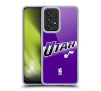 Head Case Designs Licenza Ufficiale NBA Design Viola Utah Jazz Logo Custodia in Gel [Protezione di Grado Militare] Compatibile con Galaxy A33 5G (2022)